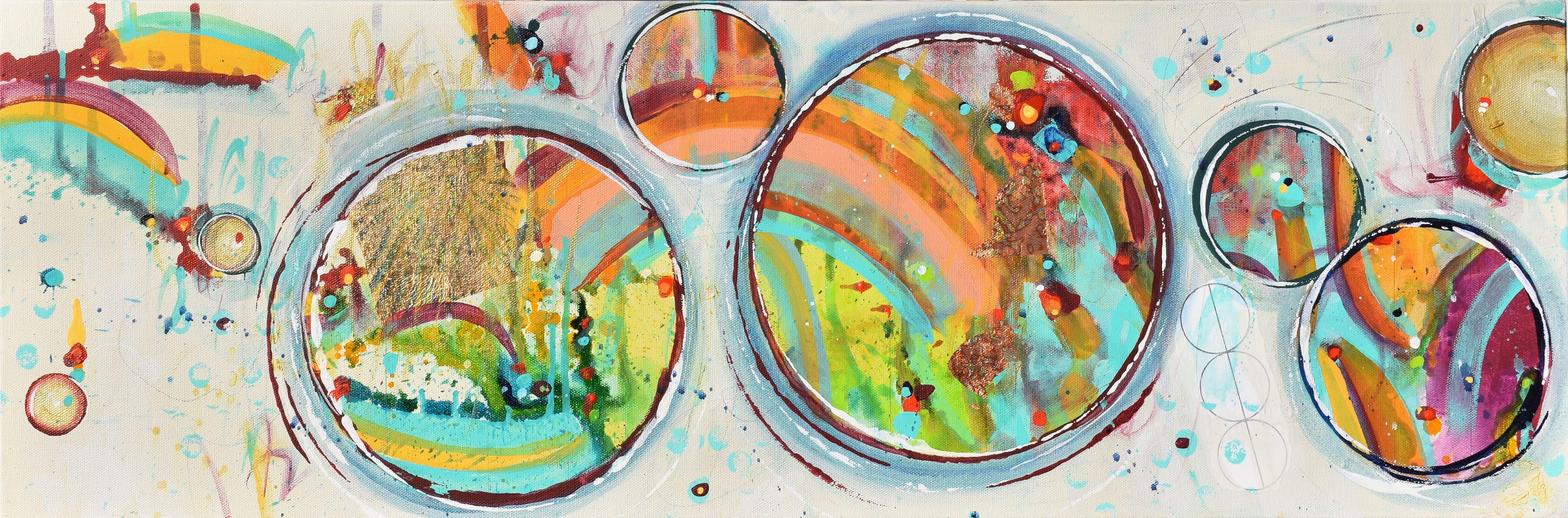 Chasing Rainbows, Mixed Media on Canvas