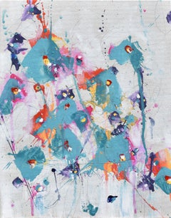 Garden Serenade, Mixed Media on MDF Panel