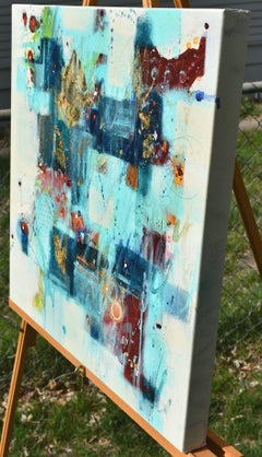 Infinite Moments - Abstract art - 20 x 20 IN, Mixed Media on Canvas