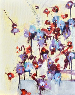 Ãcoutez Les Fleurs (Listen To The Flowers), Painting, Acrylic on Canvas
