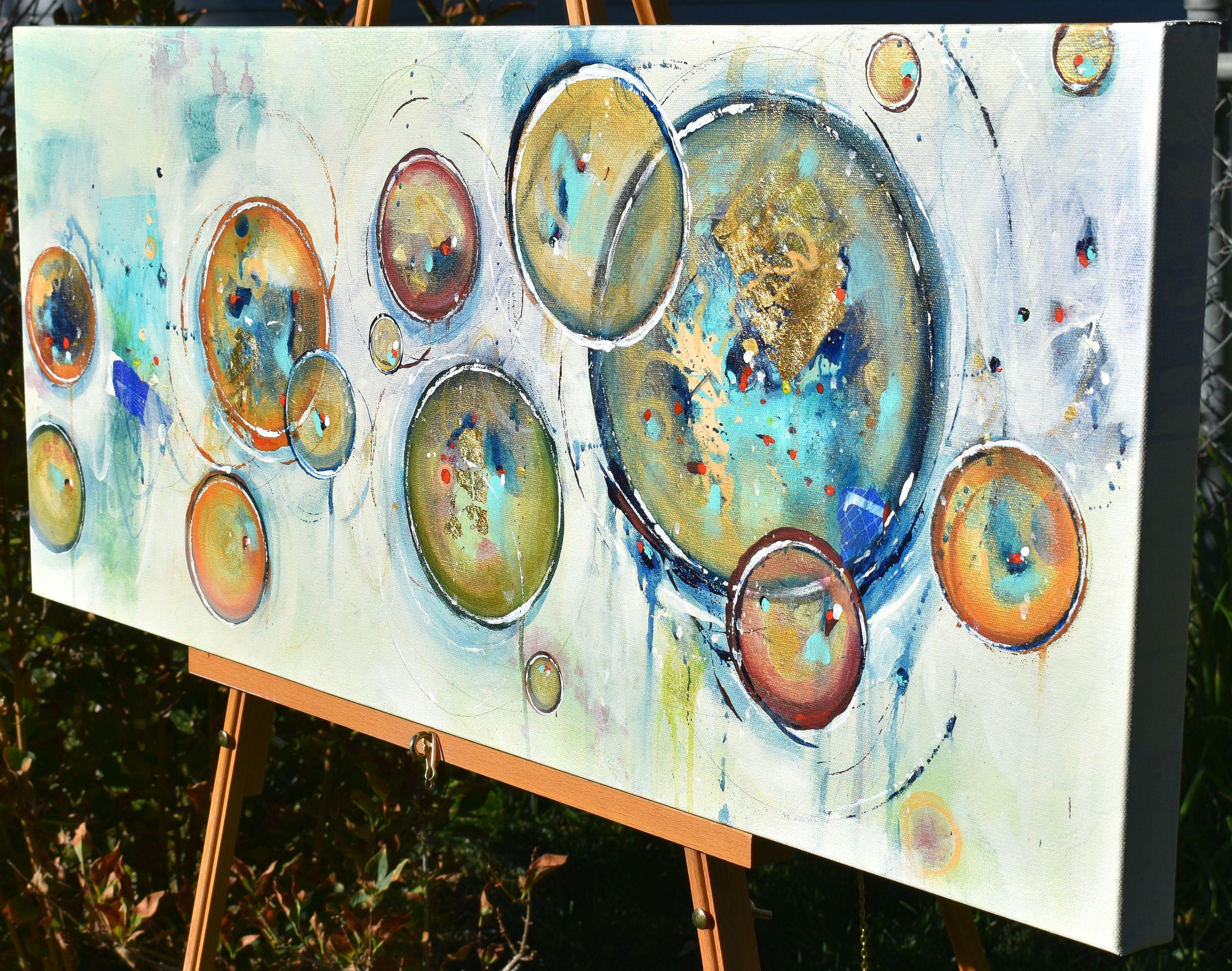 Herbst Eclipse, Gemälde, Acryl auf Leinwand – Painting von Cynthia  Ligeros
