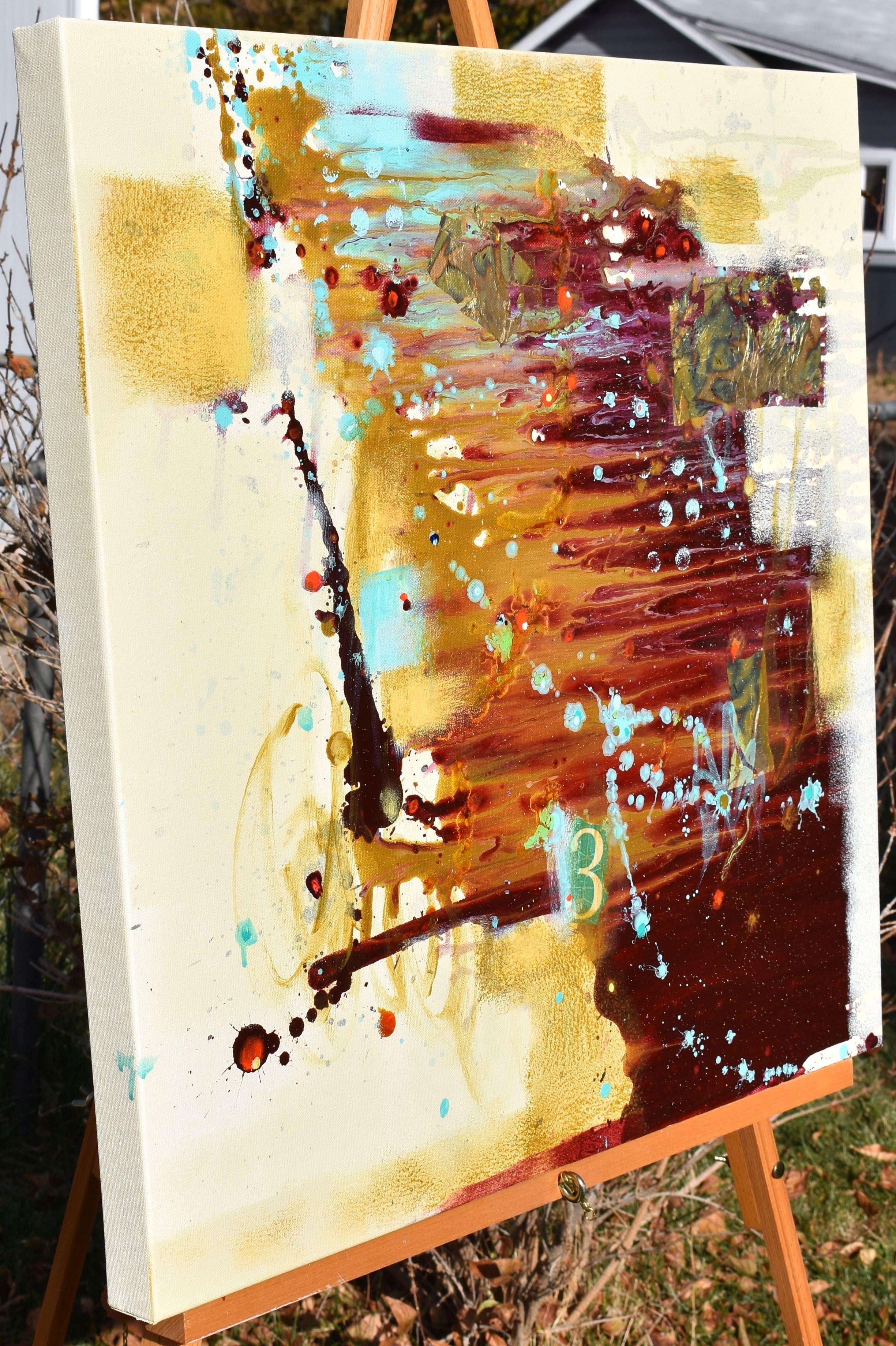 Between The Shadows, Gemälde, Acryl auf Leinwand – Painting von Cynthia  Ligeros