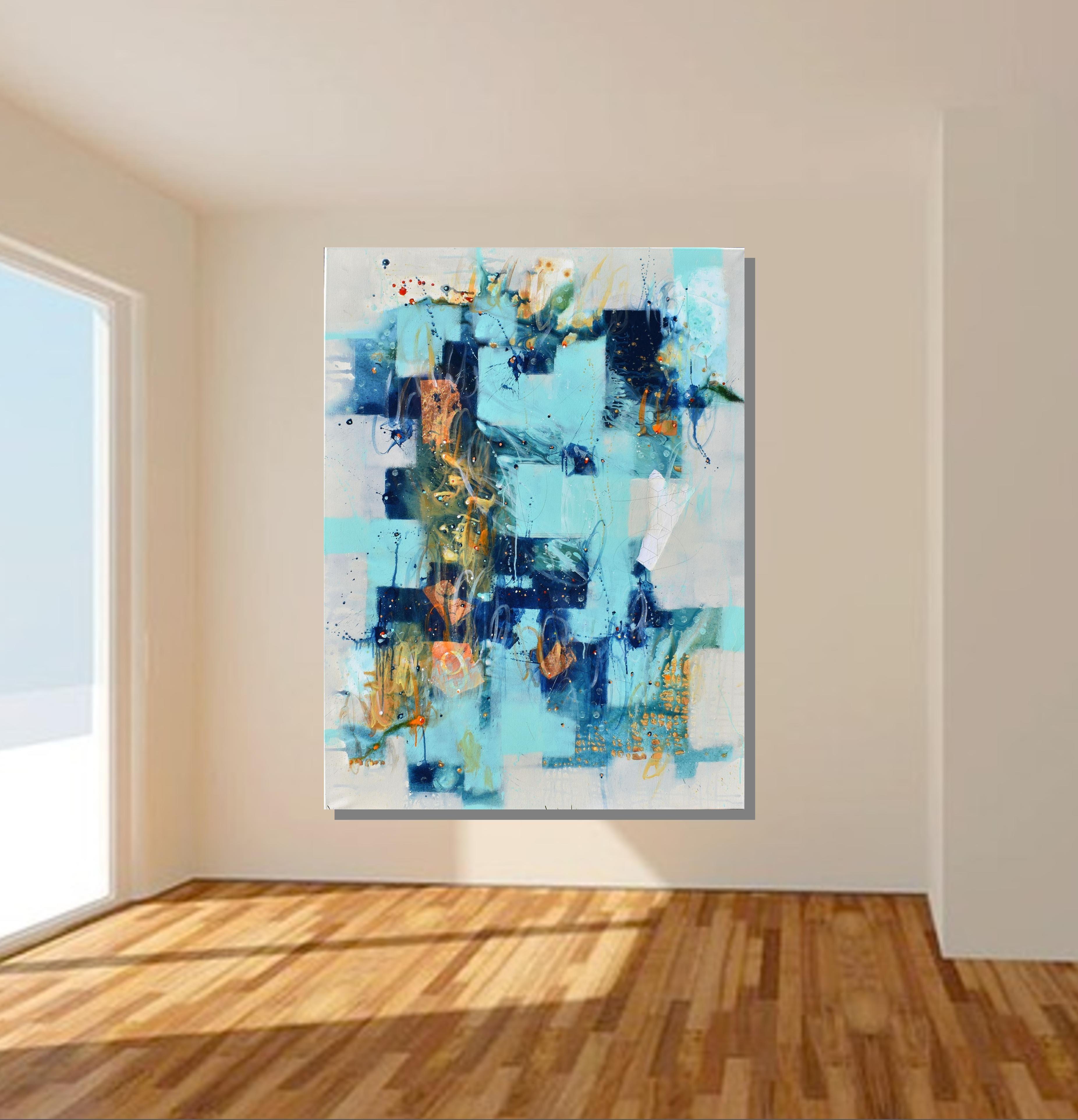 Dance of The Long Night's Moon, Painting, Acrylic on Canvas For Sale 2