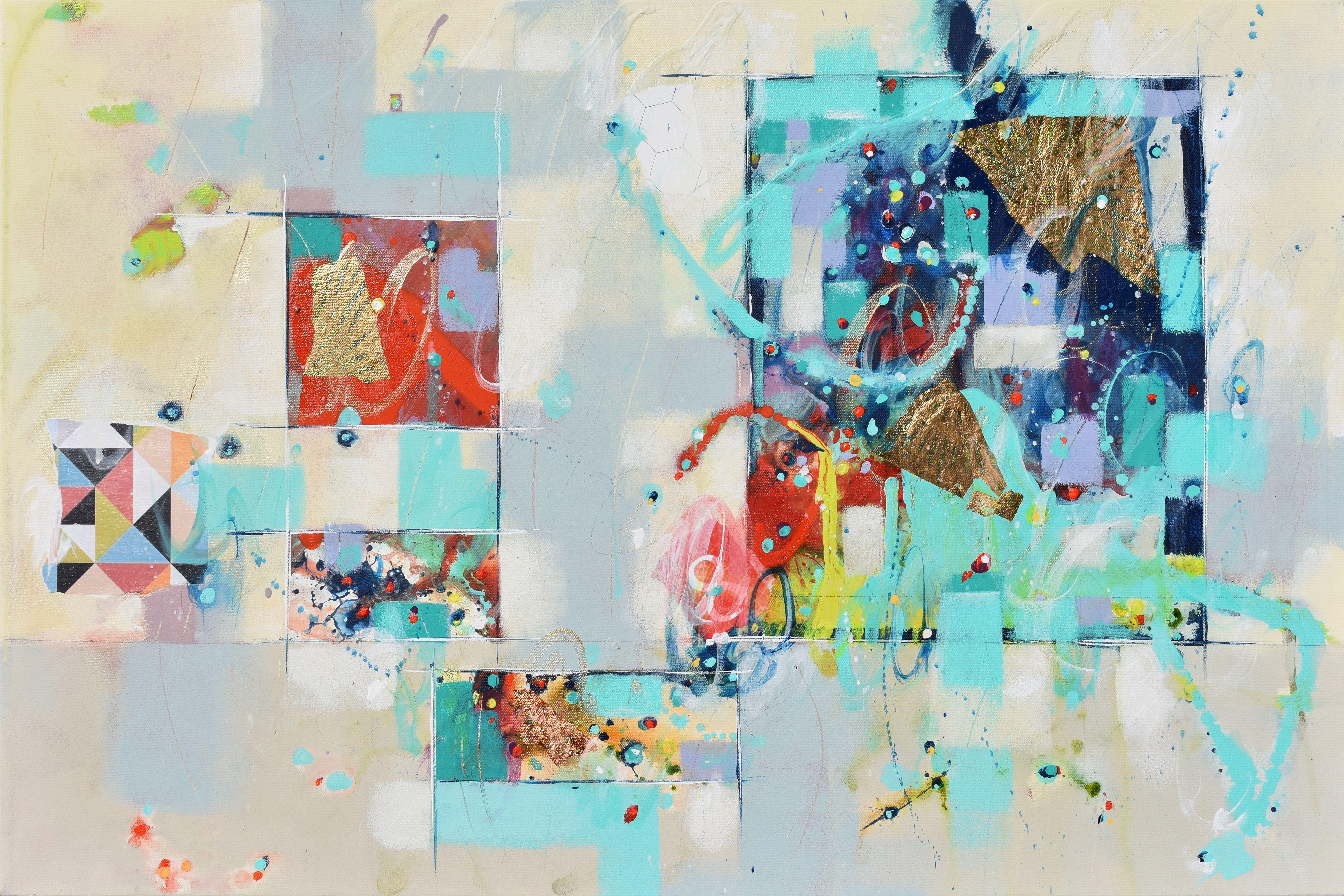 Le bord de l'éveil, peinture, acrylique sur toile