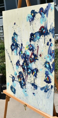 Fleurs de Vies (Fleurs de vie), peinture, acrylique sur panneau MDF