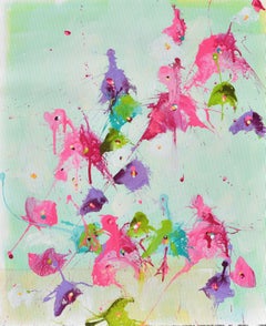Fleurs du Renouveau (Flowers of Renewal), Painting, Acrylic on Canvas