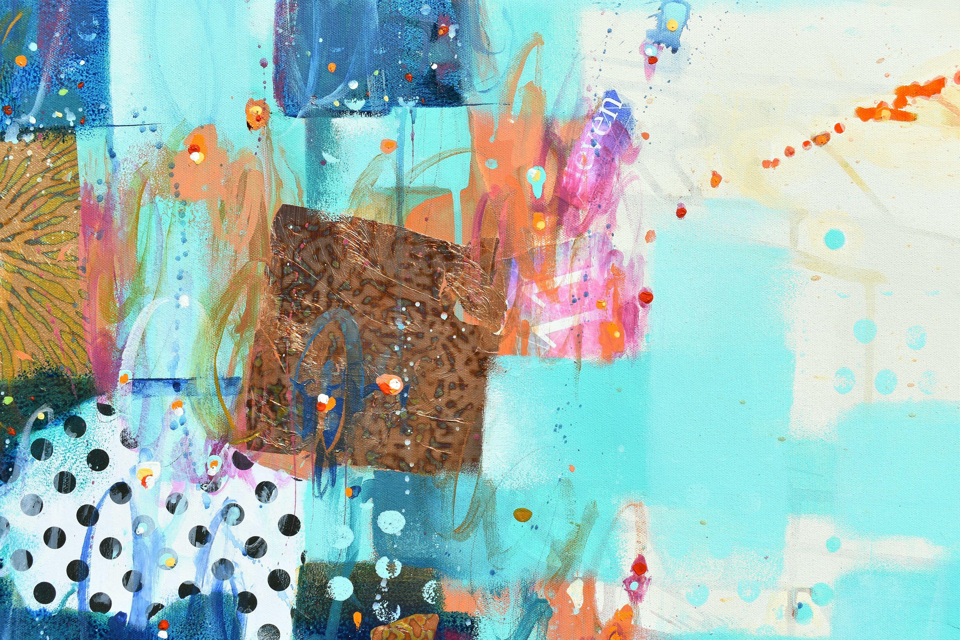 Gleam of The Flower Moon- Abstract art - 40 x 60 IN / 102 x 152 CM - Abstract Mixed Media on Canvas    Inspired by the enchanting May moon, also known as the Flower Moon, I tried to capture the interplay of the coming light against darkness during