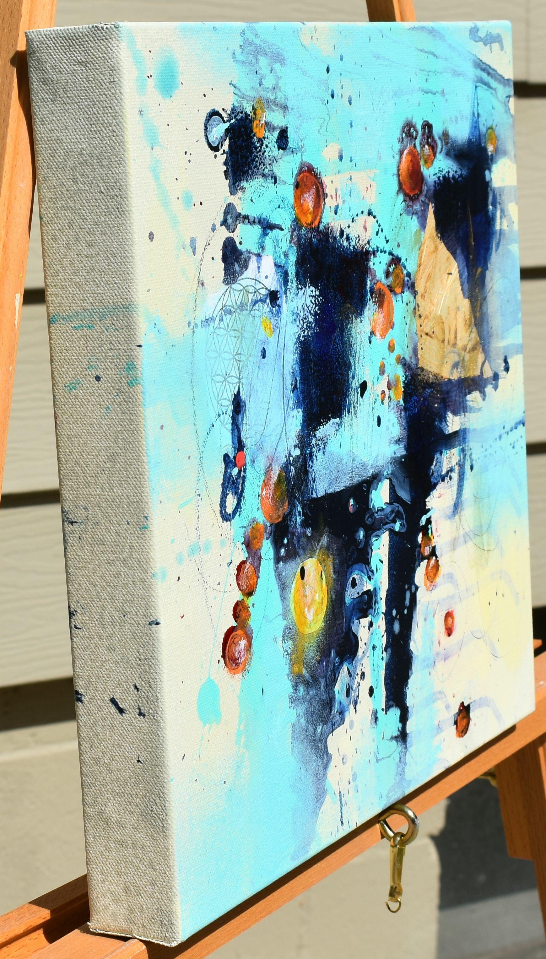 Glimmer der Hoffnung, Gemälde, Acryl auf Leinwand – Painting von Cynthia  Ligeros
