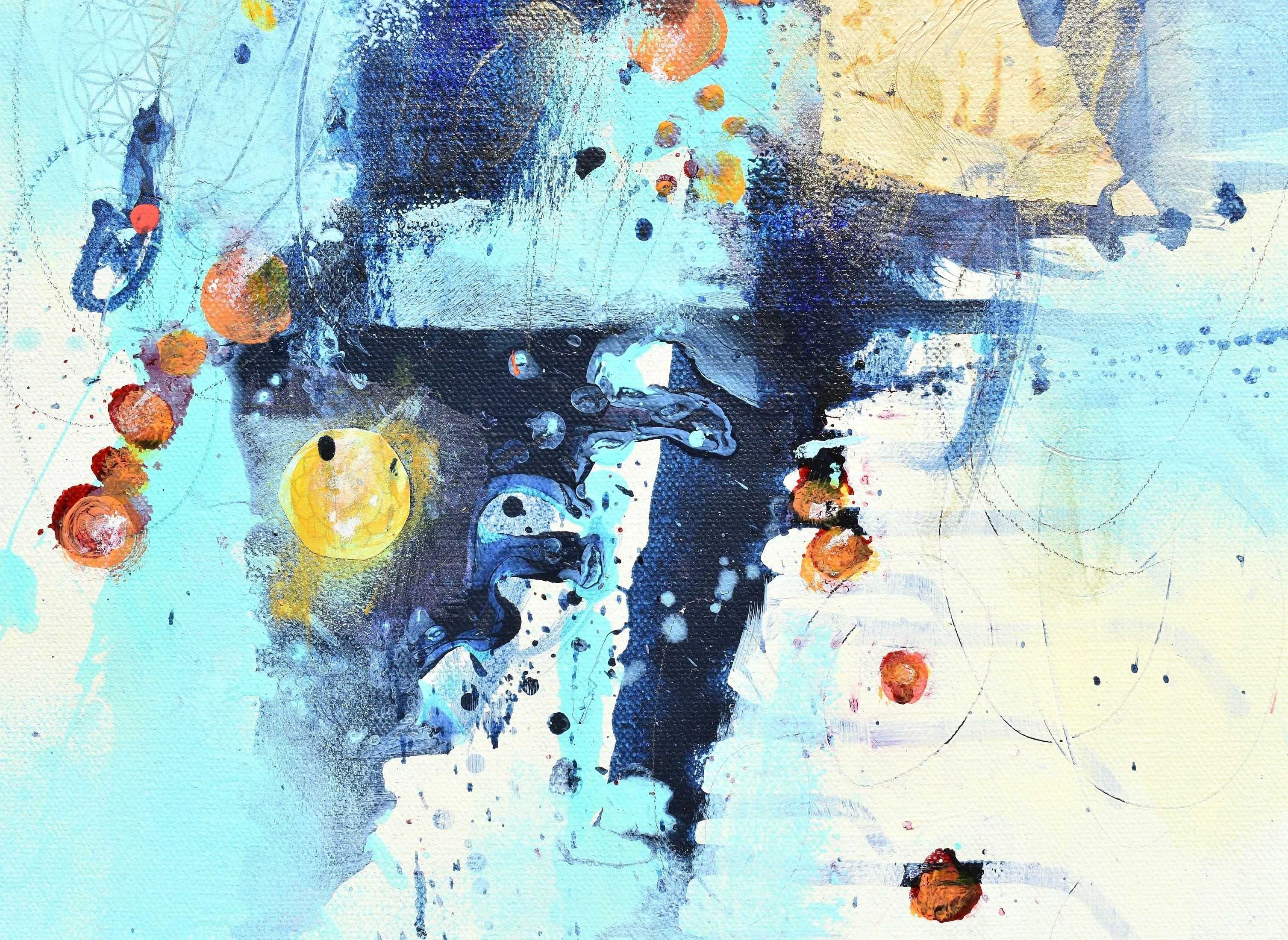 Glimmer der Hoffnung, Gemälde, Acryl auf Leinwand (Abstrakt), Painting, von Cynthia  Ligeros