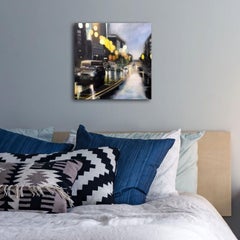 K Street Washington DC, Painting, Oil on MDF Panel