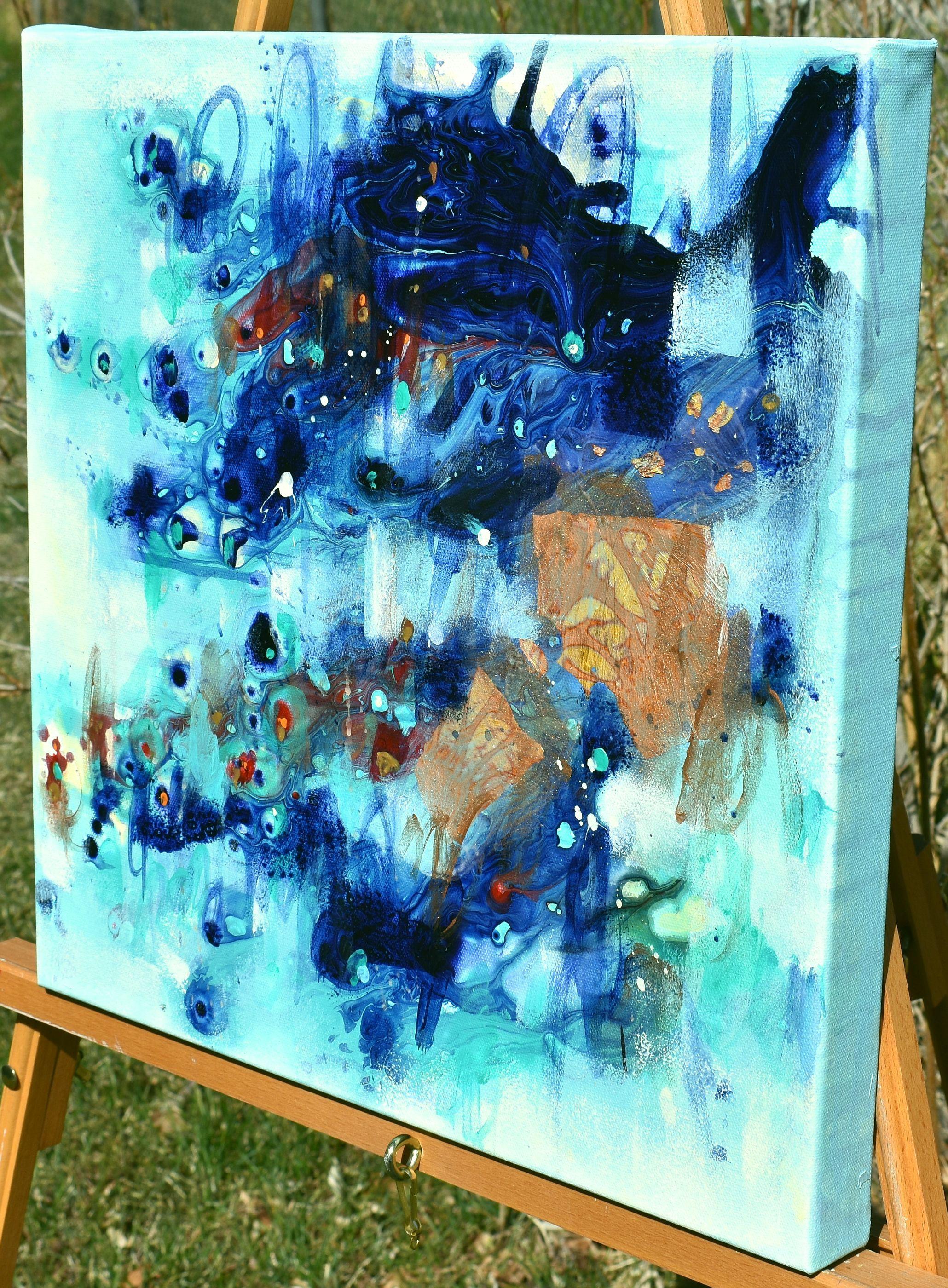 Liberazione, Pittura, Acrilico su tela - Painting di Cynthia  Ligeros