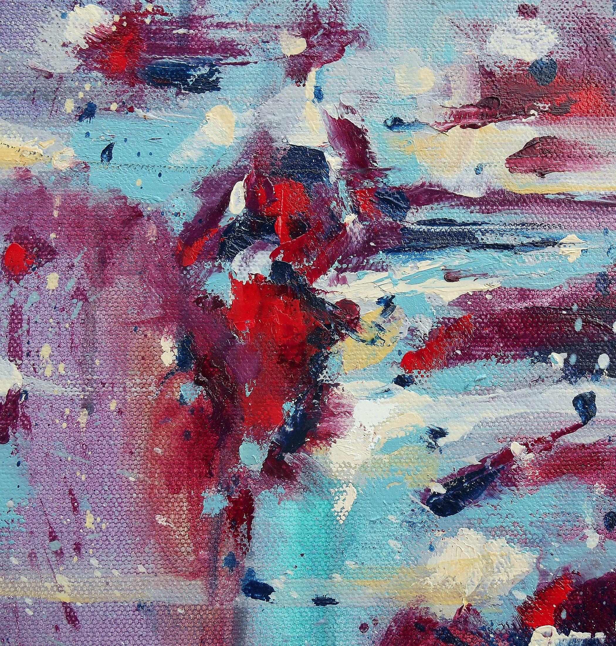 See Right Through Me, Gemälde, Öl auf Leinwand (Abstrakt), Painting, von Cynthia  Ligeros
