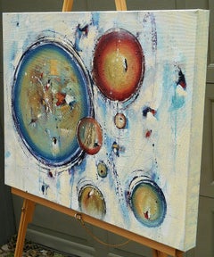 See One To You - Arte astratta - 24 x 18 IN, Pittura, Olio su Tela