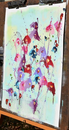Solstice Blossoms, Painting, Acrylic on Canvas