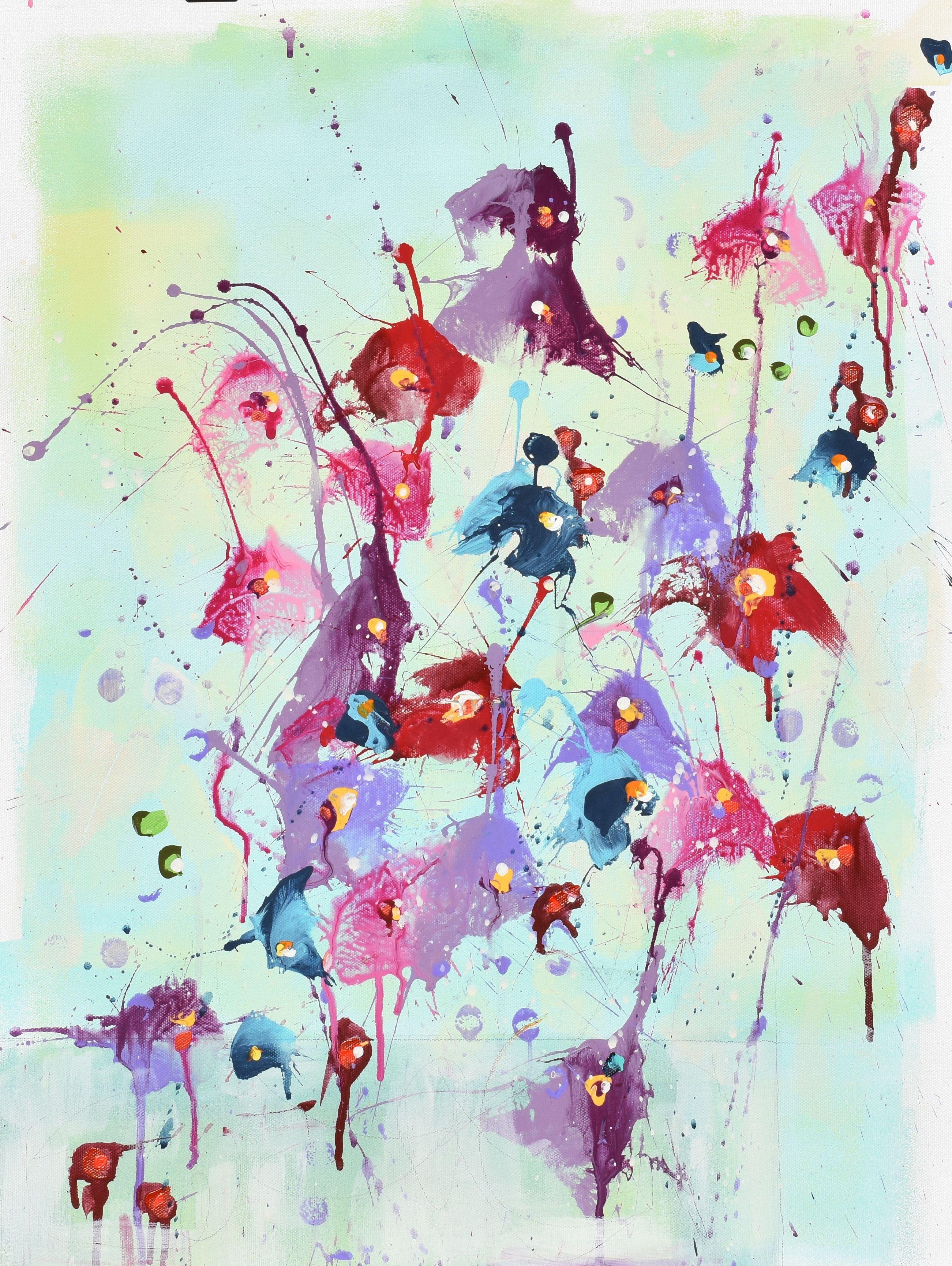 Solstice Blossoms, Painting, Acrylic on Canvas