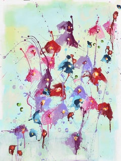 Solstice Blossoms, Painting, Acrylic on Canvas