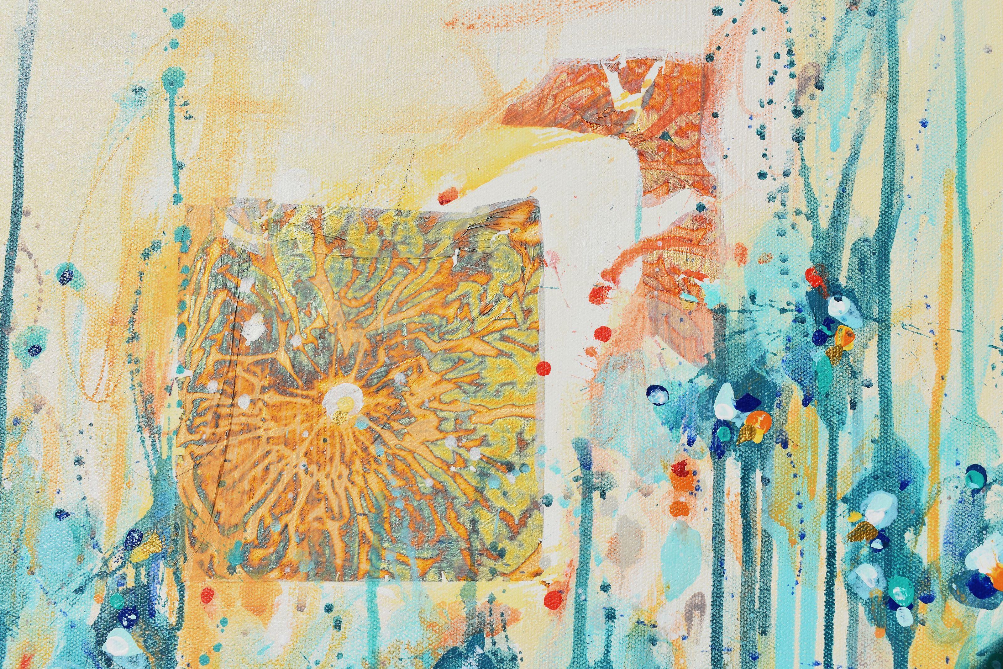 Till Sunrise, peinture, acrylique sur toile - Abstrait Painting par Cynthia  Ligeros
