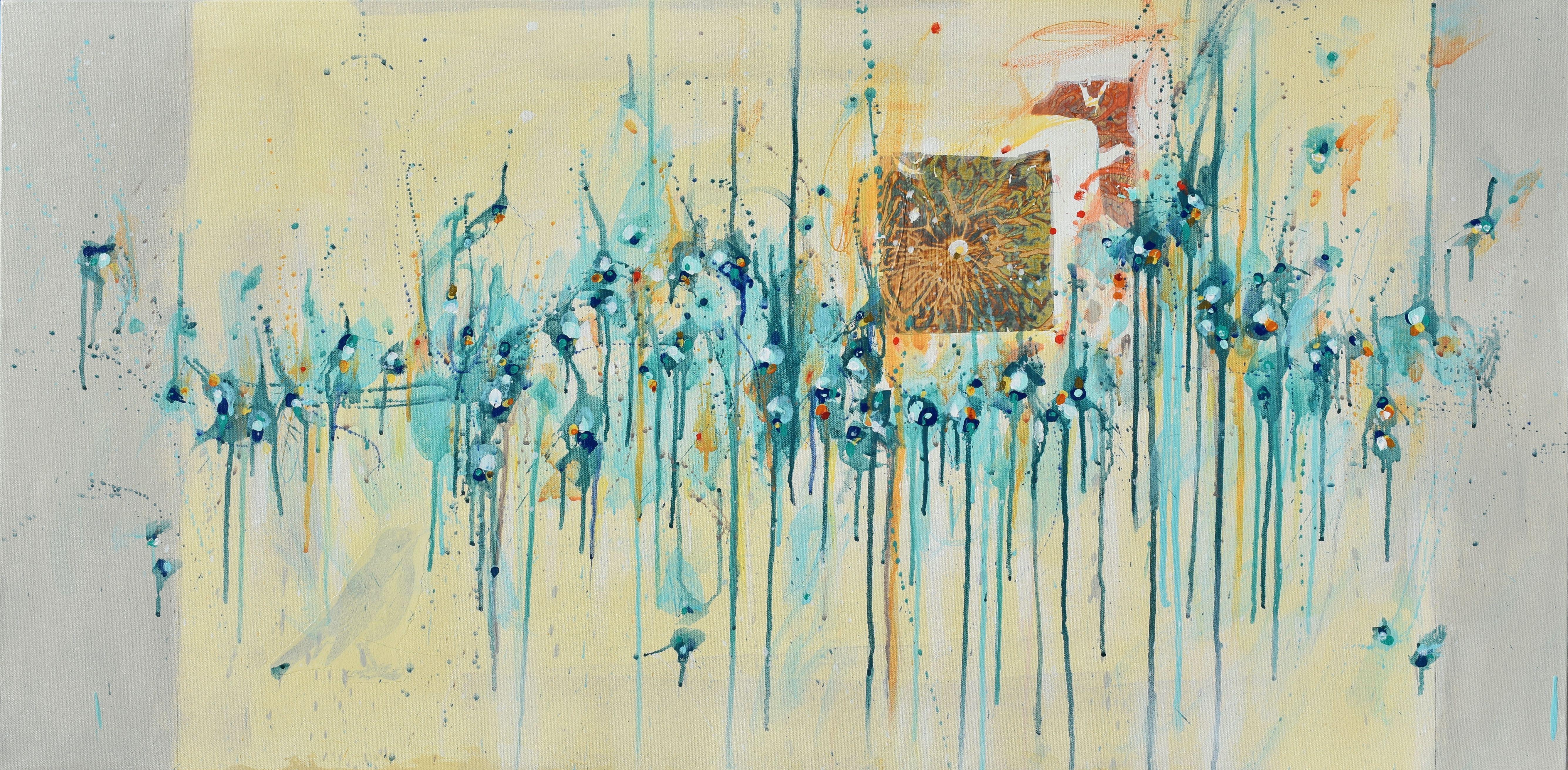 Abstract Painting Cynthia  Ligeros - Till Sunrise, peinture, acrylique sur toile