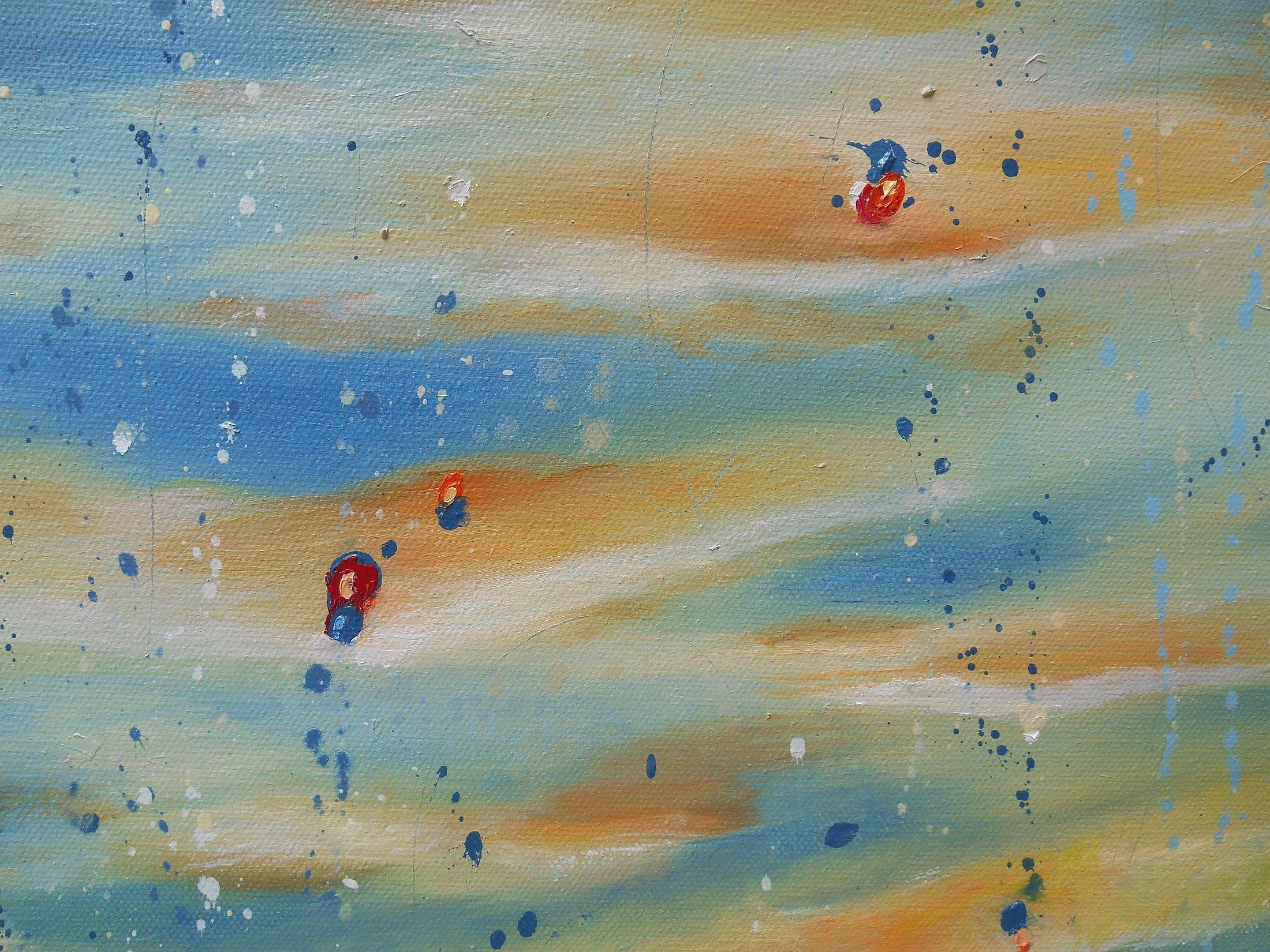 Somos lo que soñamos, Pintura, Óleo sobre lienzo - Painting Abstracto de Cynthia  Ligeros