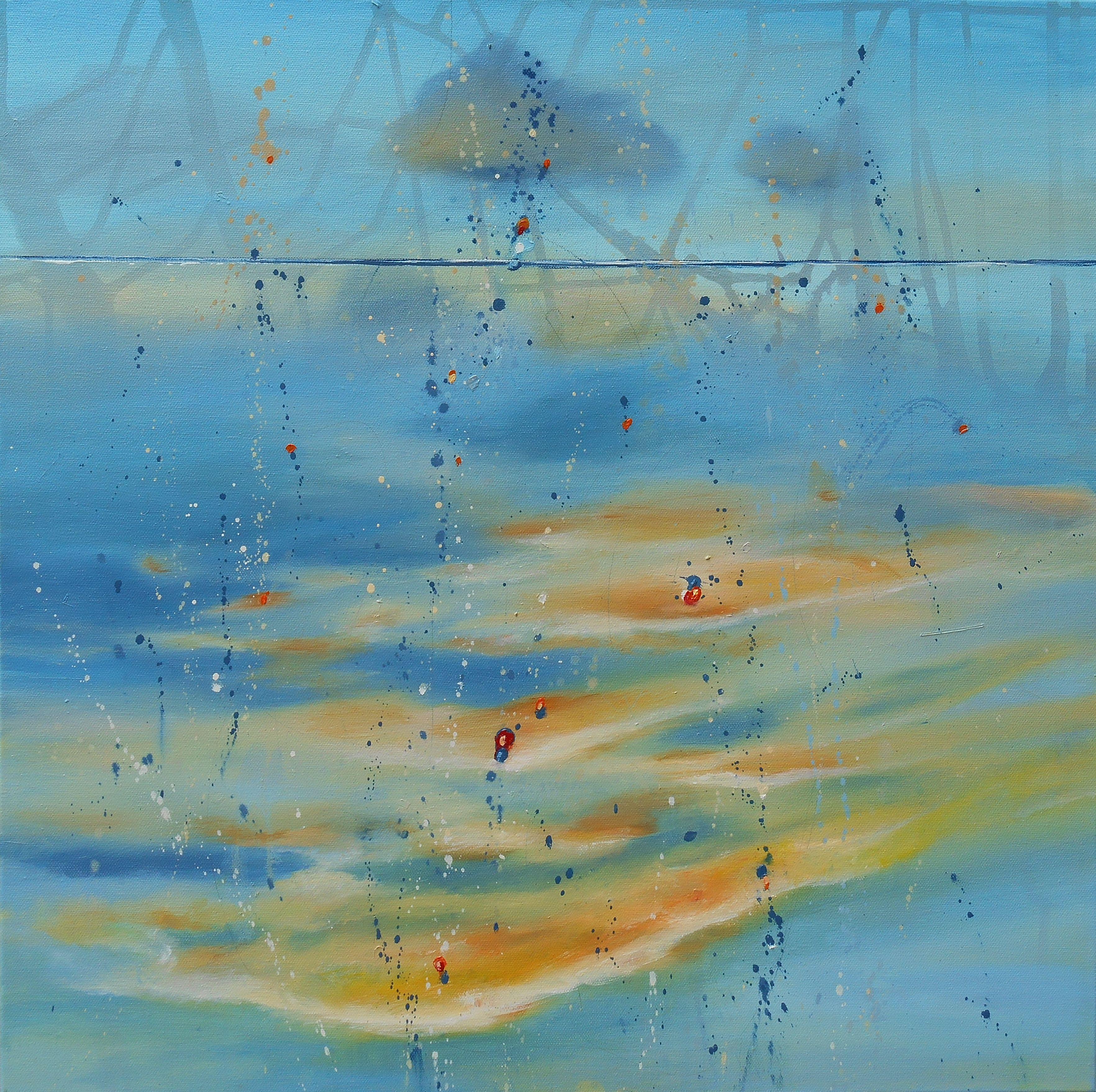 Abstract Painting de Cynthia  Ligeros - Somos lo que soñamos, Pintura, Óleo sobre lienzo