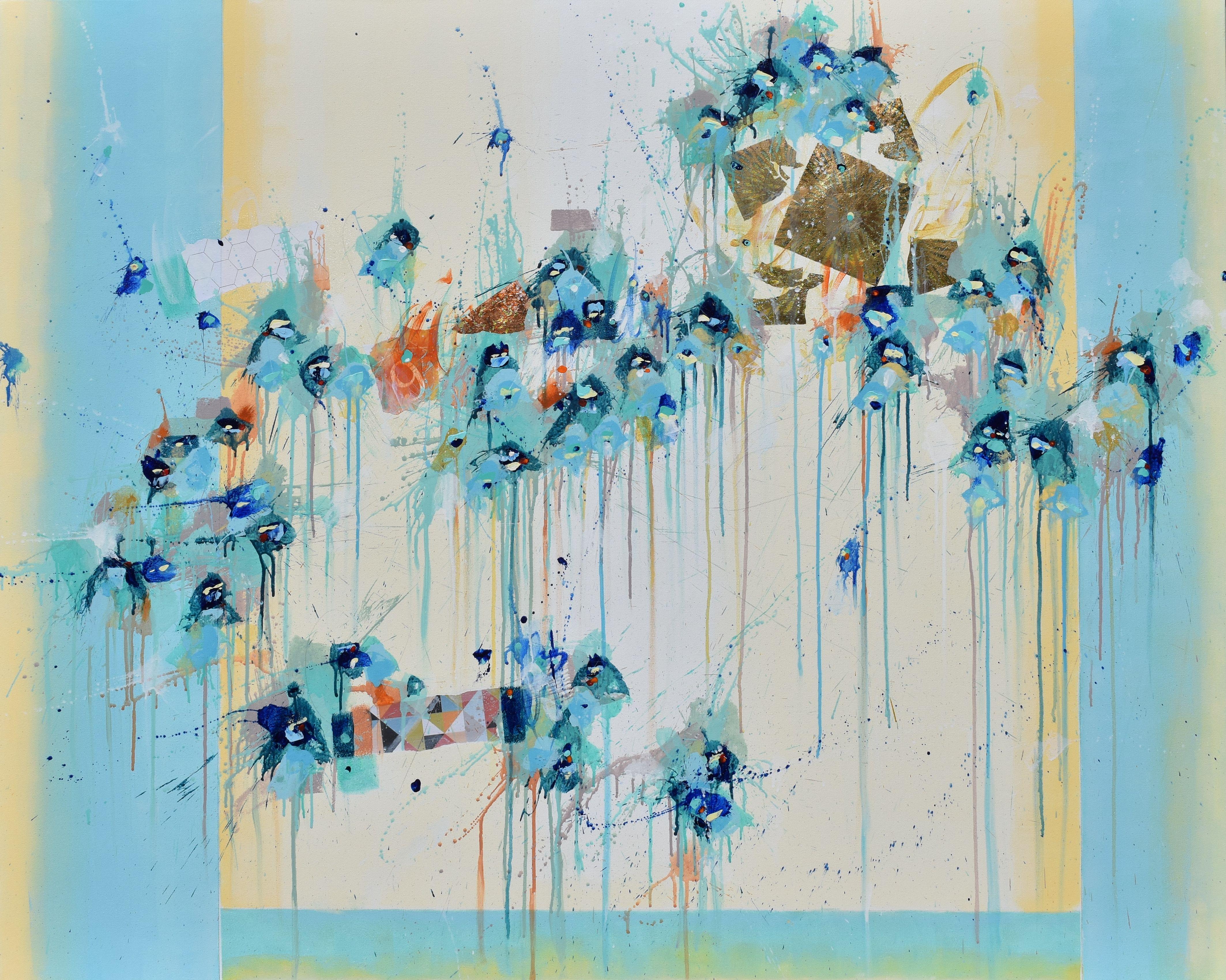 Dancing on the Edge of the World, Abstract Painting