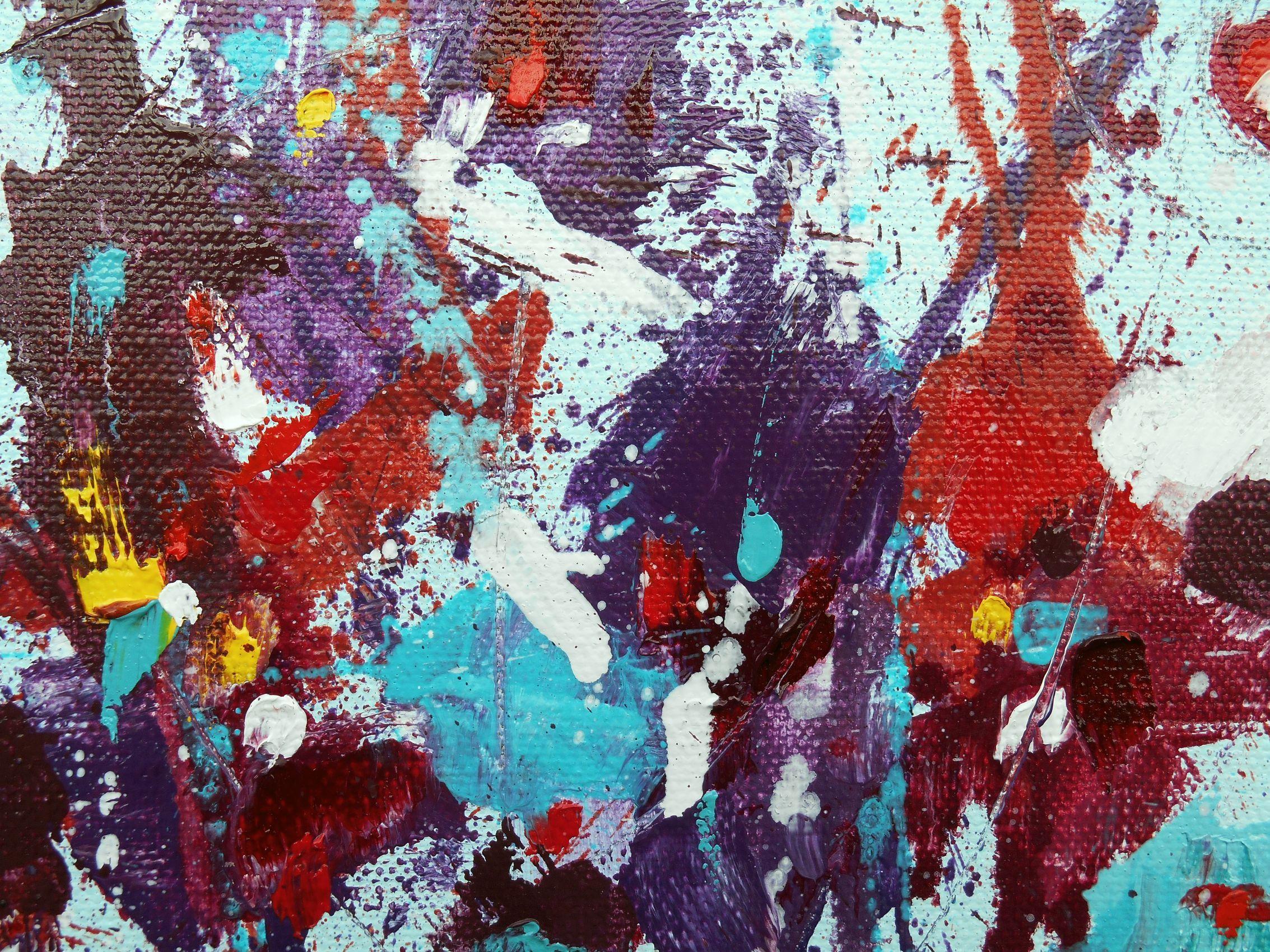 Fleur d'espoir (Flower der Hoffnung), Gemälde, Öl auf Leinwand (Abstrakt), Painting, von Cynthia Ligeros