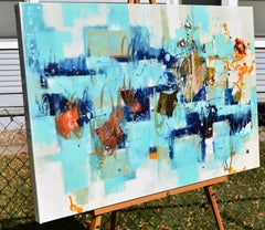 Light of the Harvest Moon, Abstract Painting