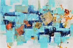 Light of the Harvest Moon, Abstract Painting