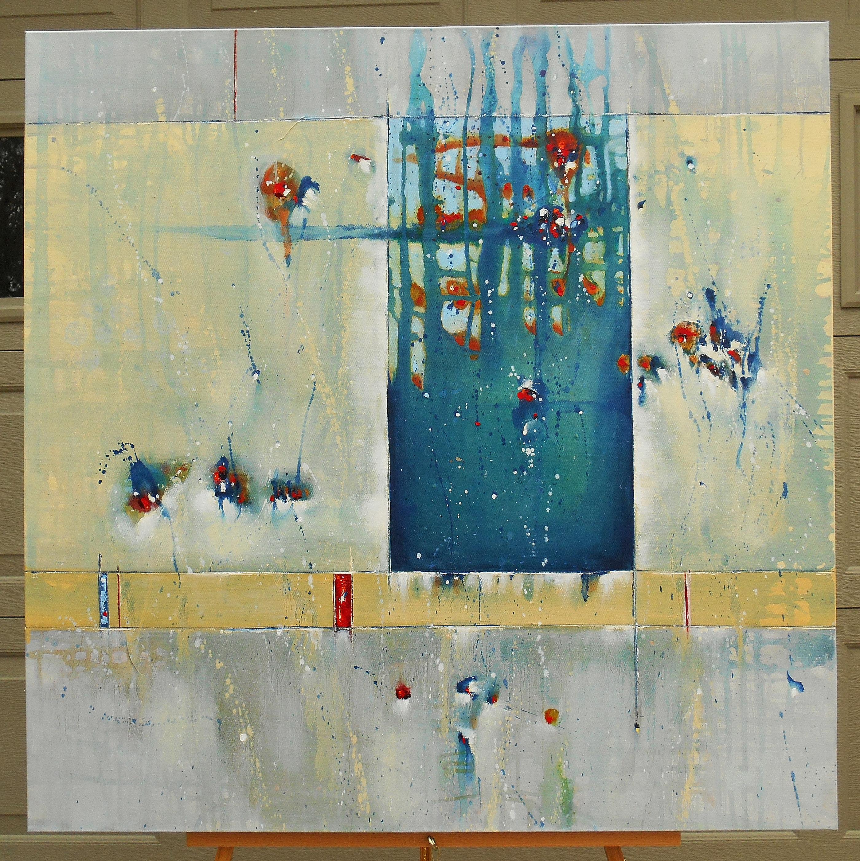 La meilleure heure - Abstrait Painting par Cynthia Ligeros