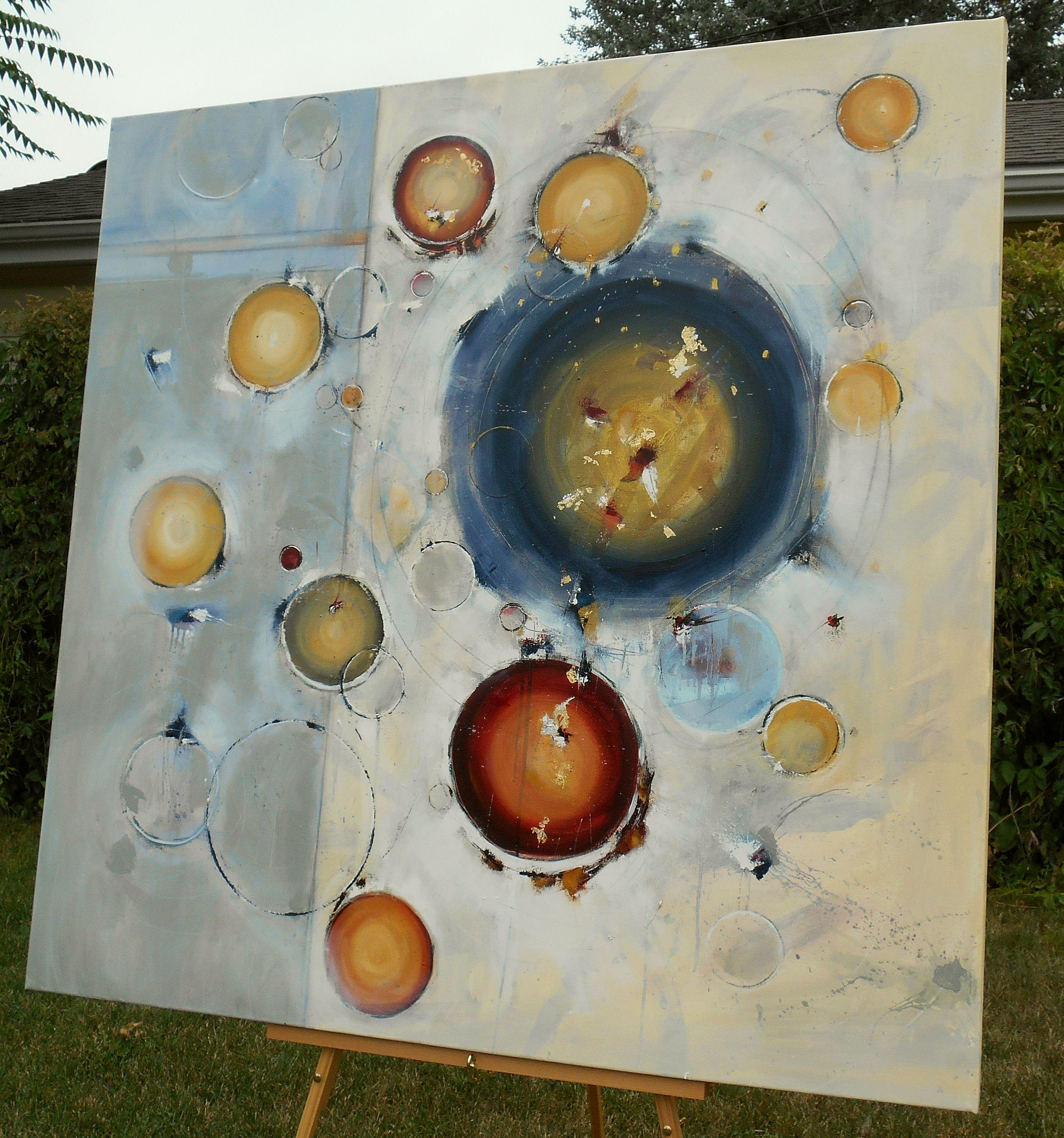 Where The Stars Fall is part of my orb series of paintings, inspired by the idea of 