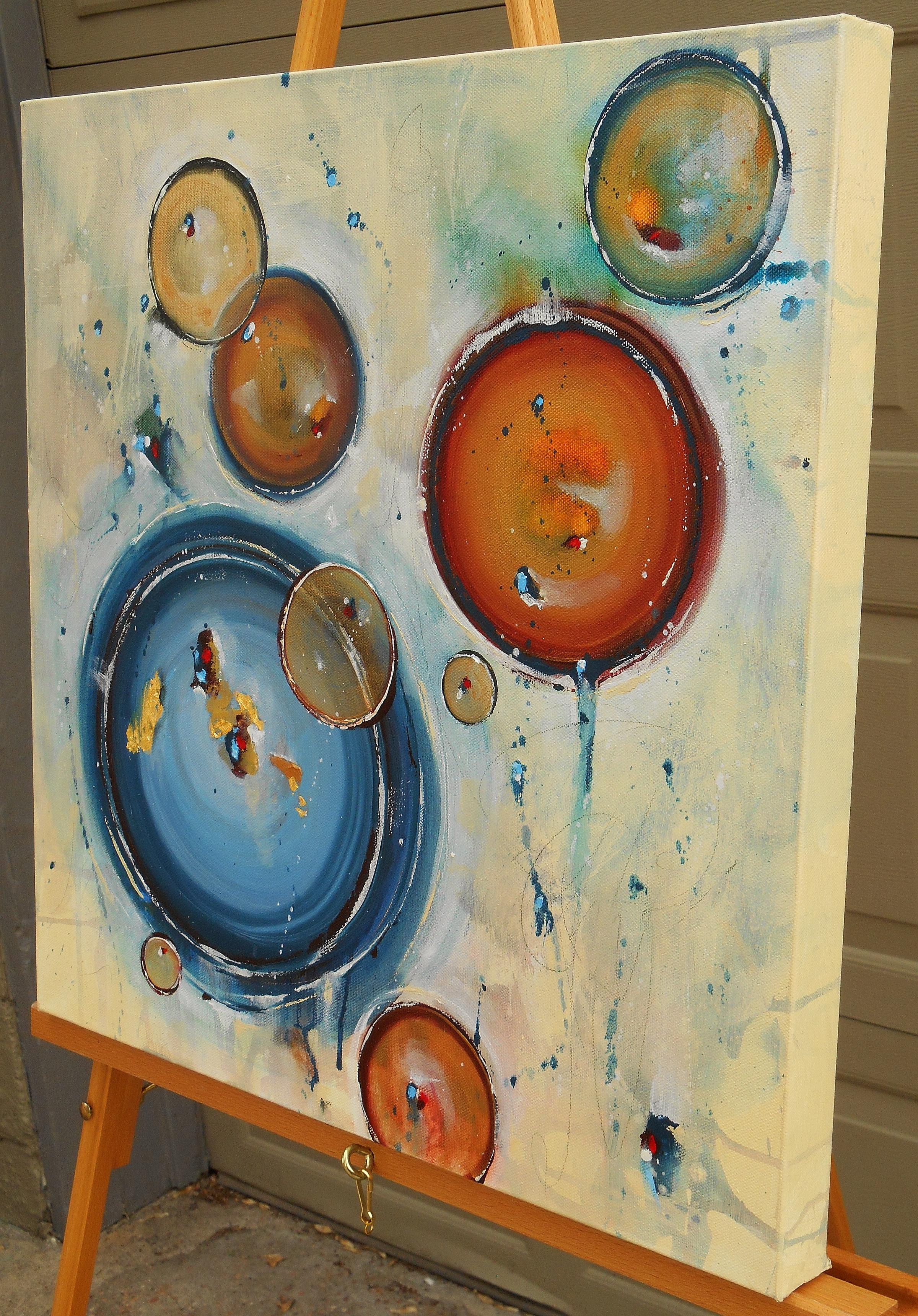 Wilde Versprechungen, Abstraktes Ölgemälde – Painting von Cynthia Ligeros