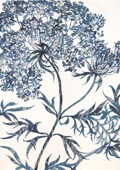 Cynthia MacCollum, Bishop's Lace, 2020, Monotipo e pittura, Naturalistico