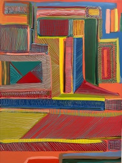Cynthia Rojas "La salida" Acrílico y tinta sobre panel de madera