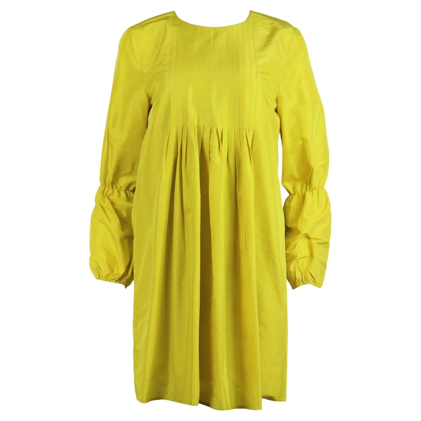 Cynthia Rowley Pleated Silk Mini Dress US 6 UK 10
