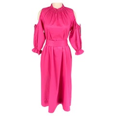 CYNTHIA ROWLEY Größe XS Rosa Baumwollkleid mit Gürtel