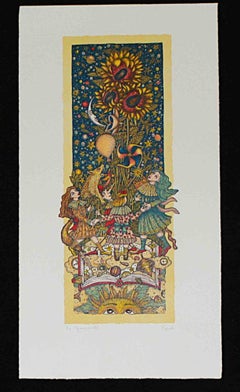 Girasoli - Etching by Cynthia Segato - 1990