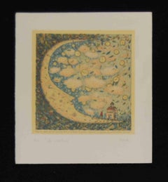 La Curva Luna - Litografía de Cynthia Segato - Años 2000