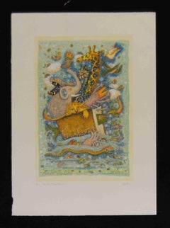 Vintage Una Antica Storia  - Lithograph by Cynthia Segato - 1990-2000
