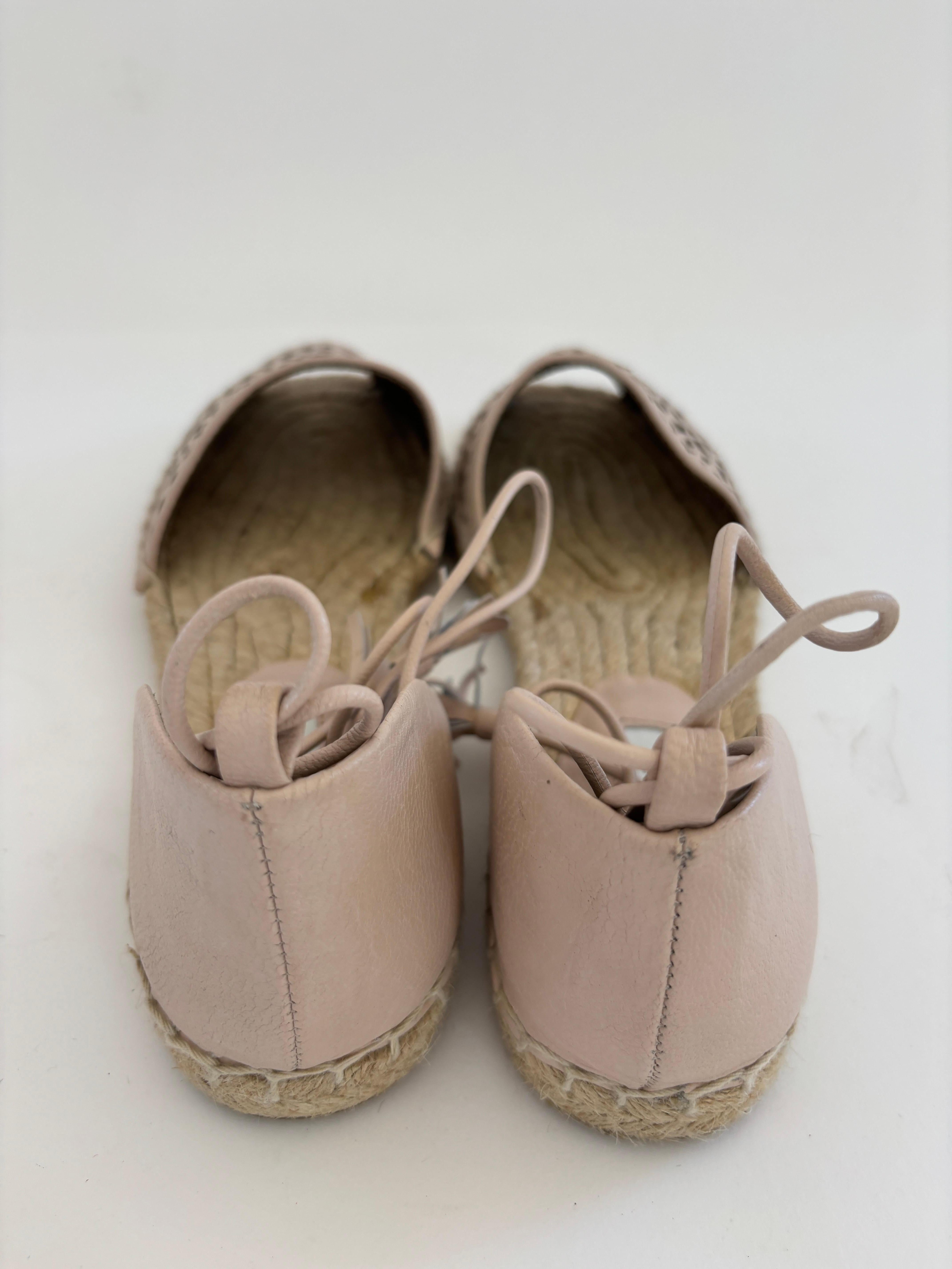 Cynthia Vincent Farie Alpargatas Nude 7.5 Flats Talla 5.5 en venta 6
