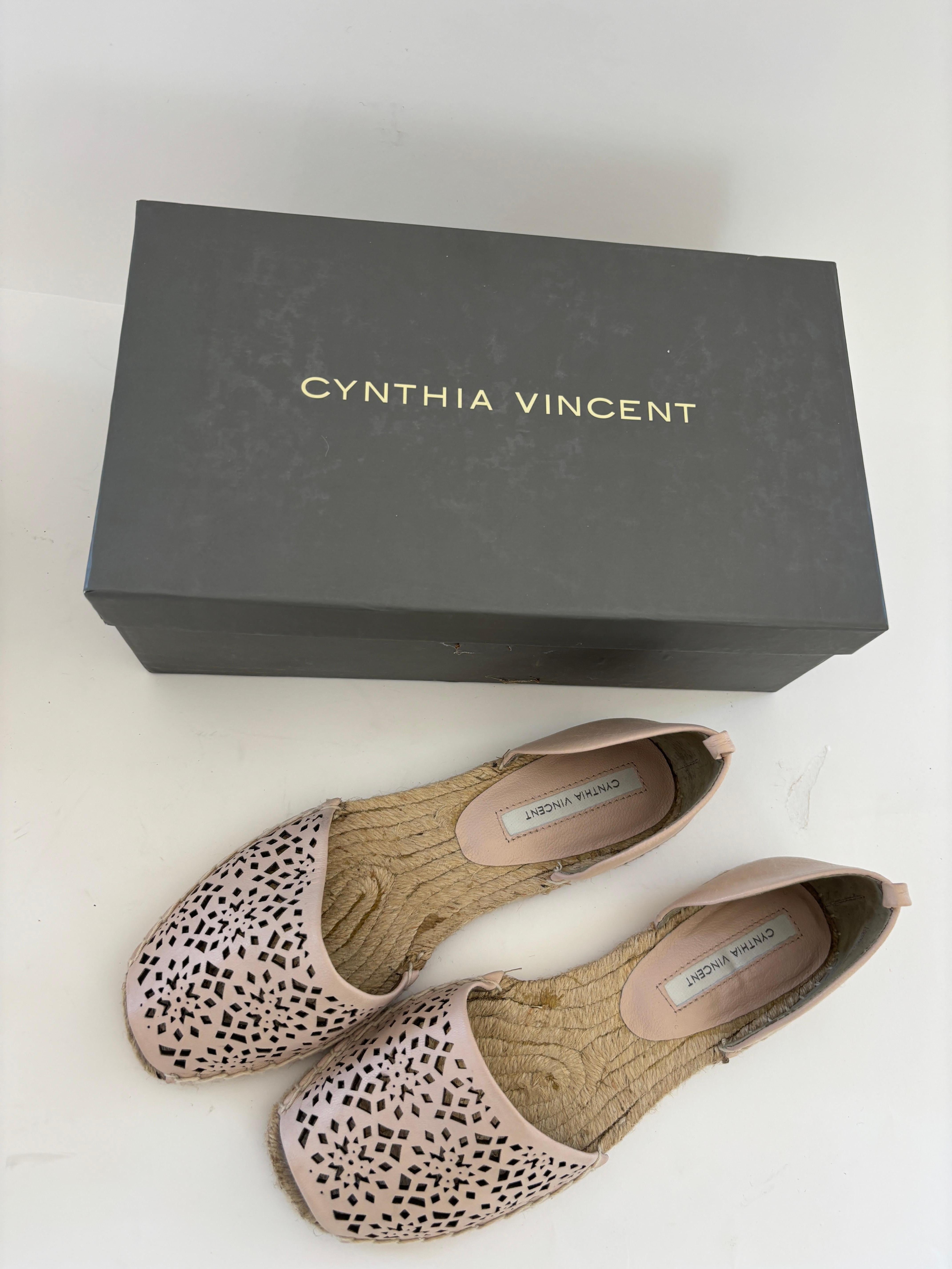 Cynthia Vincent Farie Alpargatas Nude 7.5 Flats Talla 5.5 Gris en venta