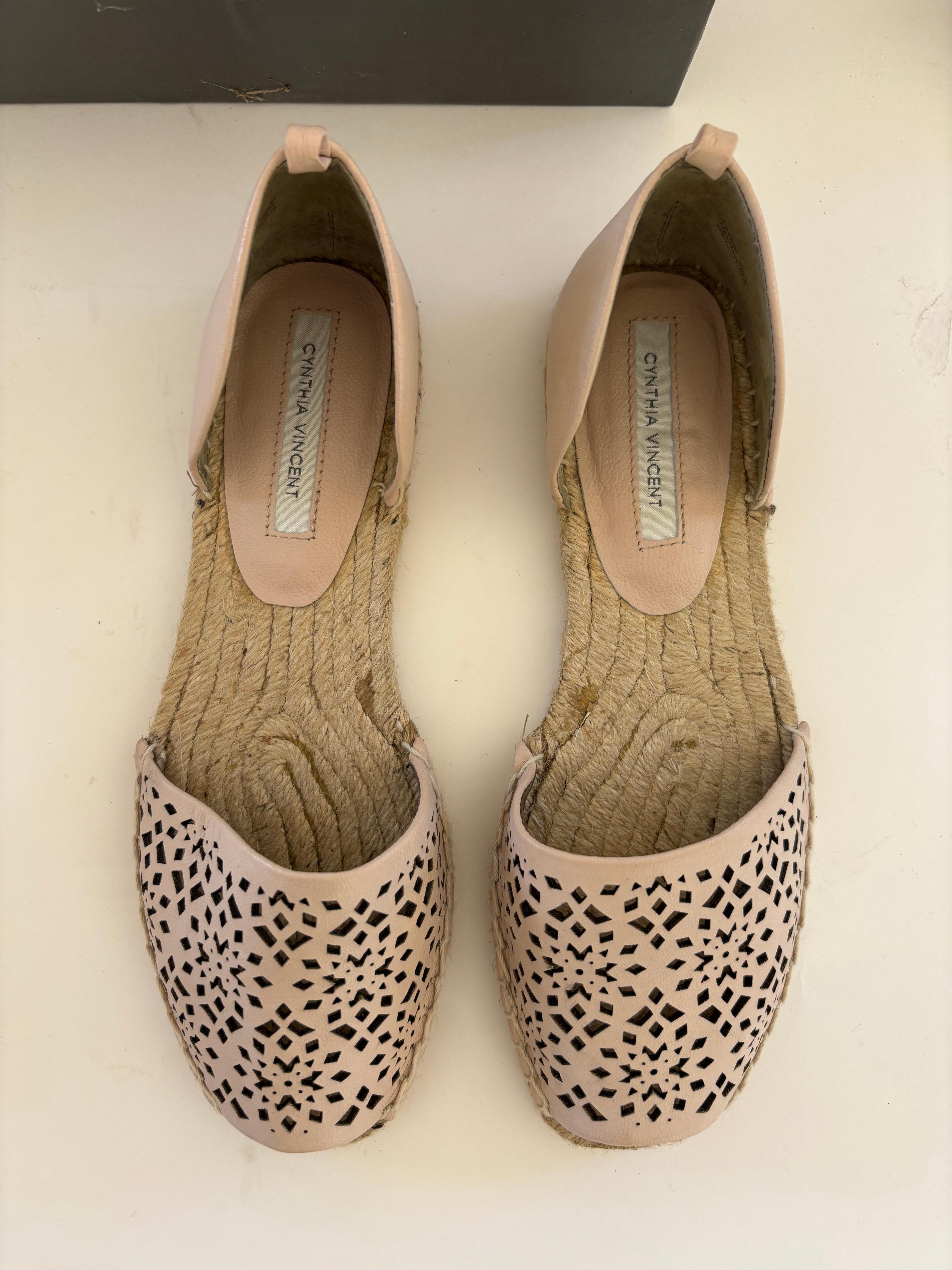 Cynthia Vincent Farie Alpargatas Nude 7.5 Flats Talla 5.5 en venta 1