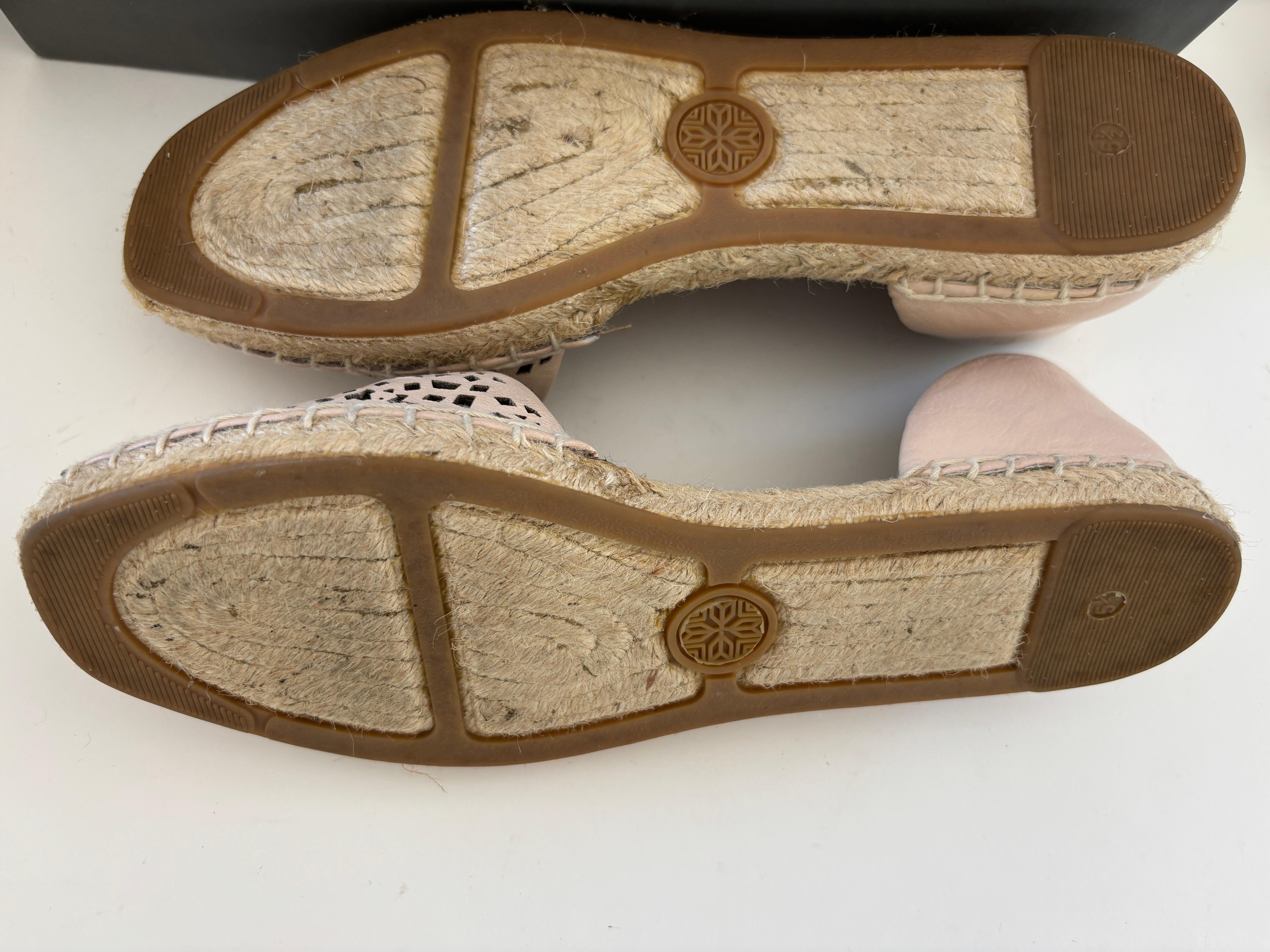 Cynthia Vincent Farie Alpargatas Nude 7.5 Flats Talla 5.5 en venta 2