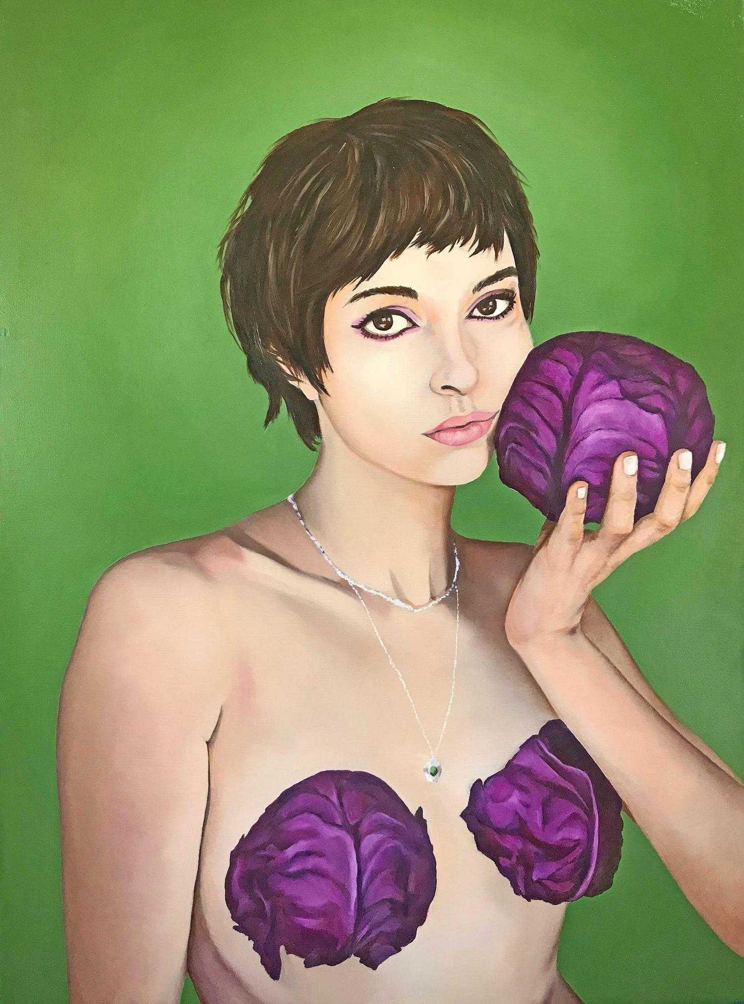 Cynthia Young Figurative Painting - Emotional Cabbage