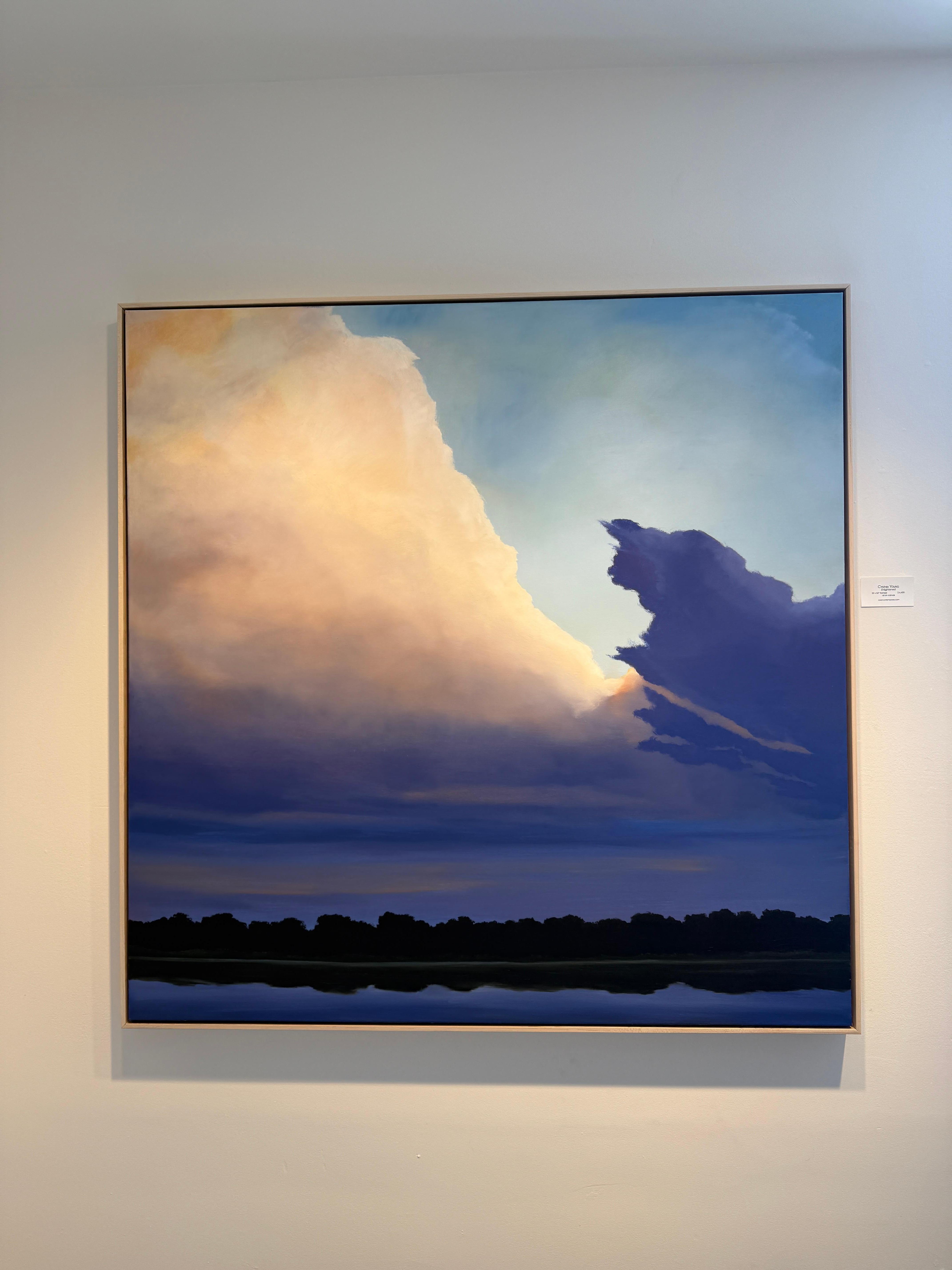 Illuminato - Landscape Painting Marrone di Cynthia Young