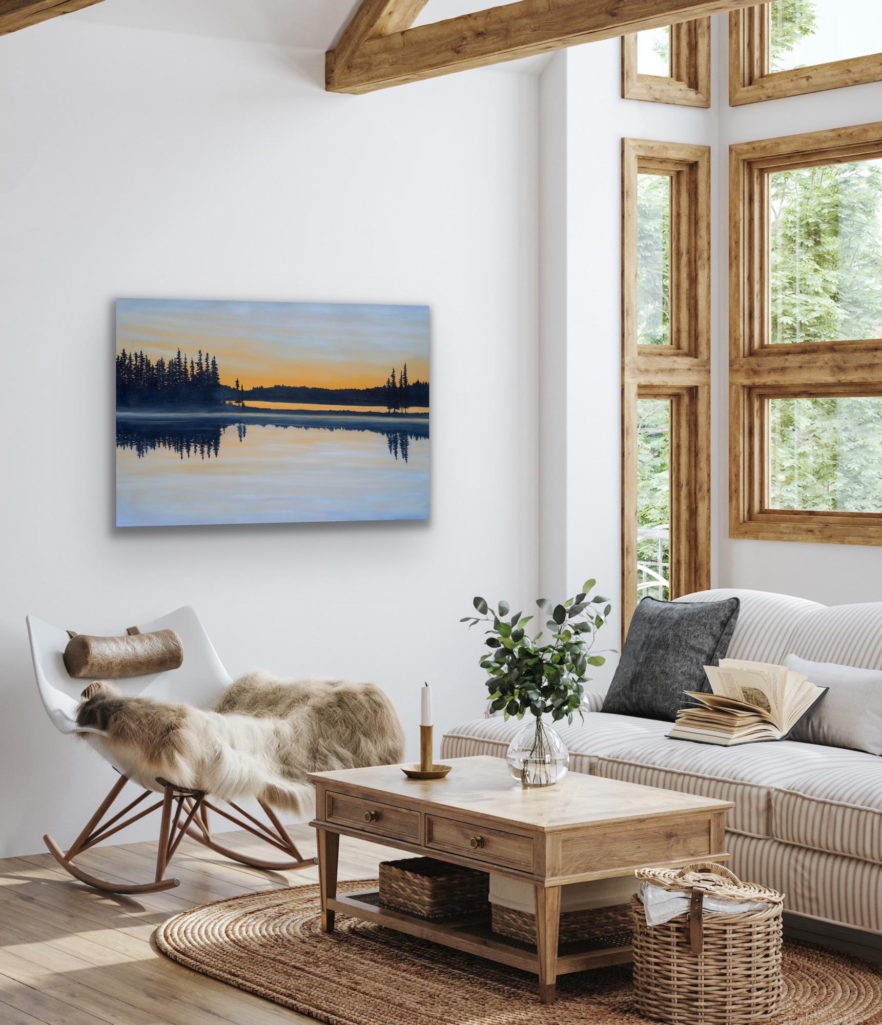 Les rivages familiers - Painting de Cynthia Young
