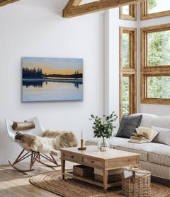 Familiar Shores: Pittura a olio contemporanea su tela, XXI secolo