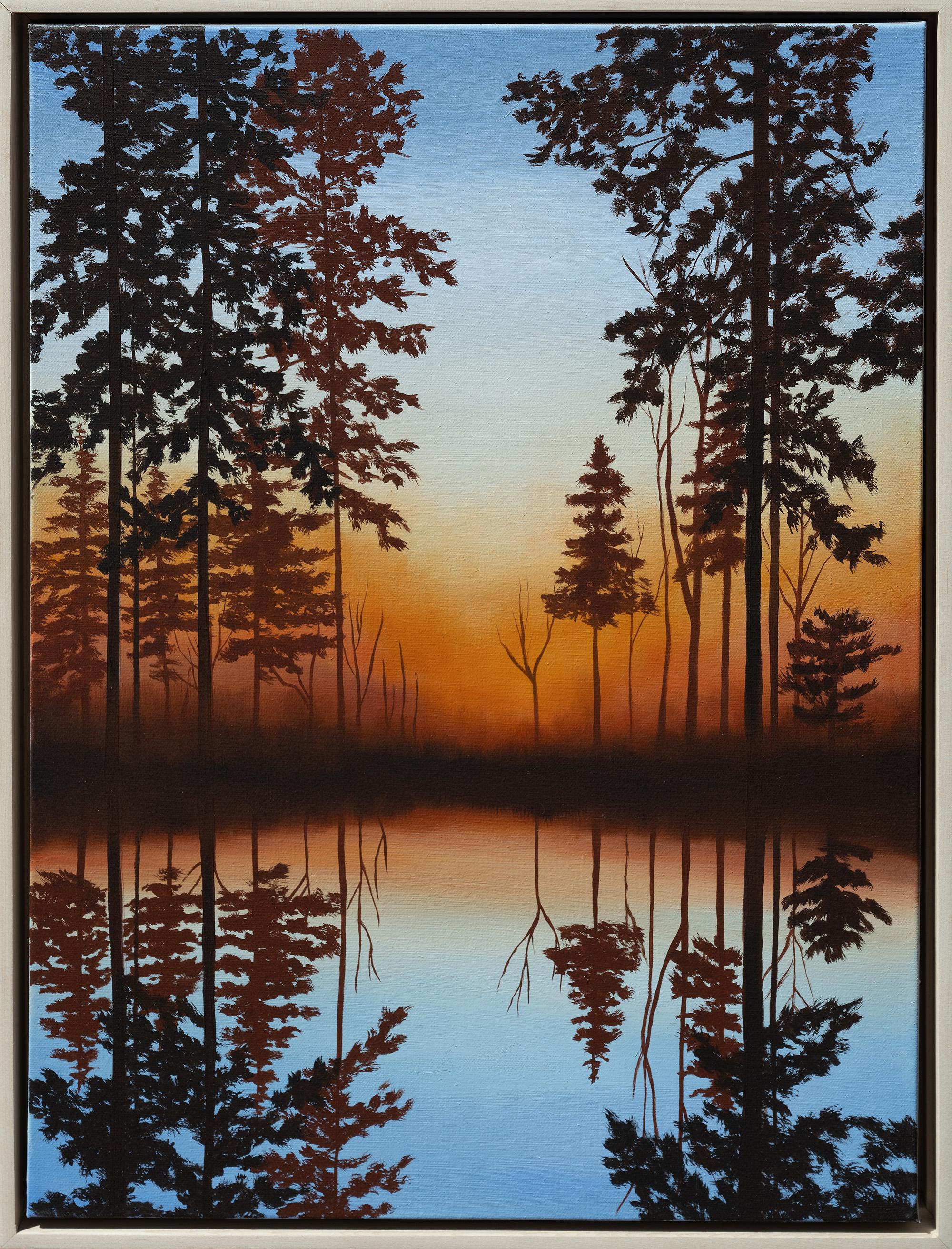 Cynthia Young Landscape Painting - Lessons from the Lake