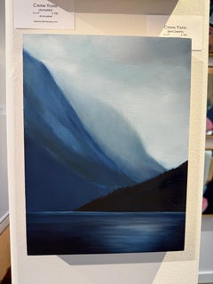 Silent Dreams: Abstract Landscape Oil on Canvas, 21st Century