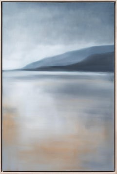 Silver Lining: Contemporary Landscape Oil Painting on Canvas