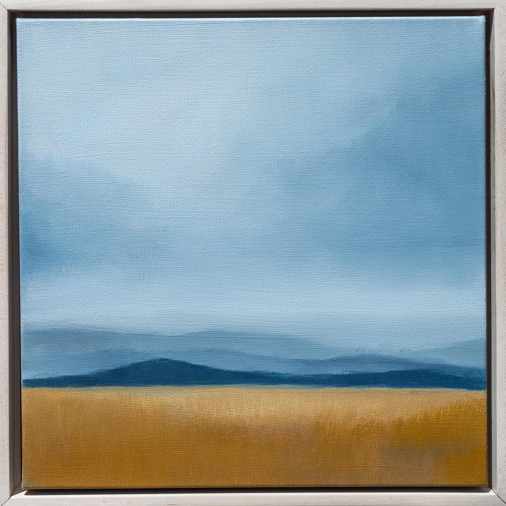 Contemporary Abstract Landscape Painting, Oil on Canvas, 13x13 Inches